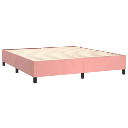 Boxspringbettgestell Rosa 160x200 cm Samt