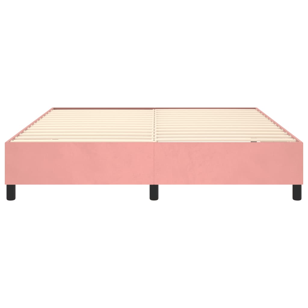 Boxspringbettgestell Rosa 160x200 cm Samt