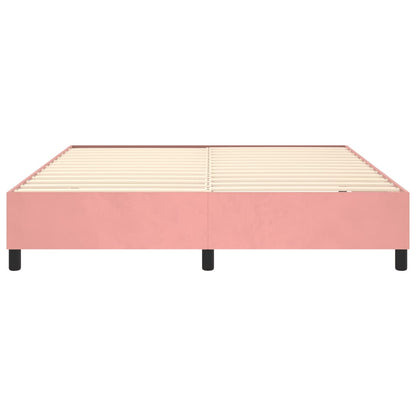 Boxspringbettgestell Rosa 160x200 cm Samt