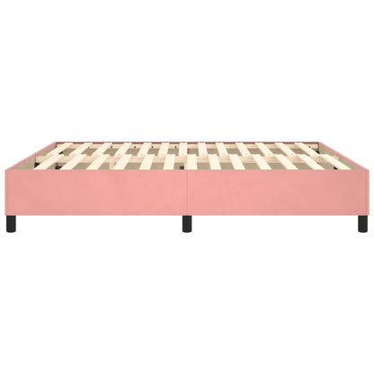 Boxspringbettgestell Rosa 160x200 cm Samt