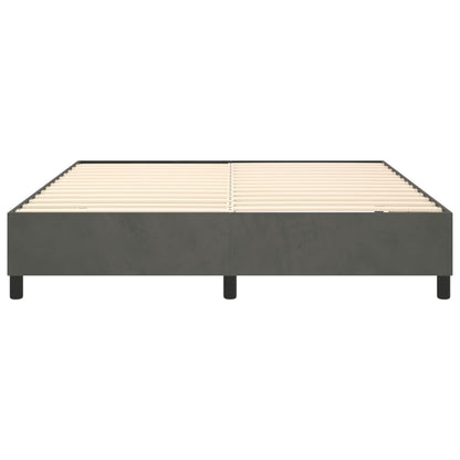 Boxspringbettgestell Dunkelgrau 180x200 cm Samt