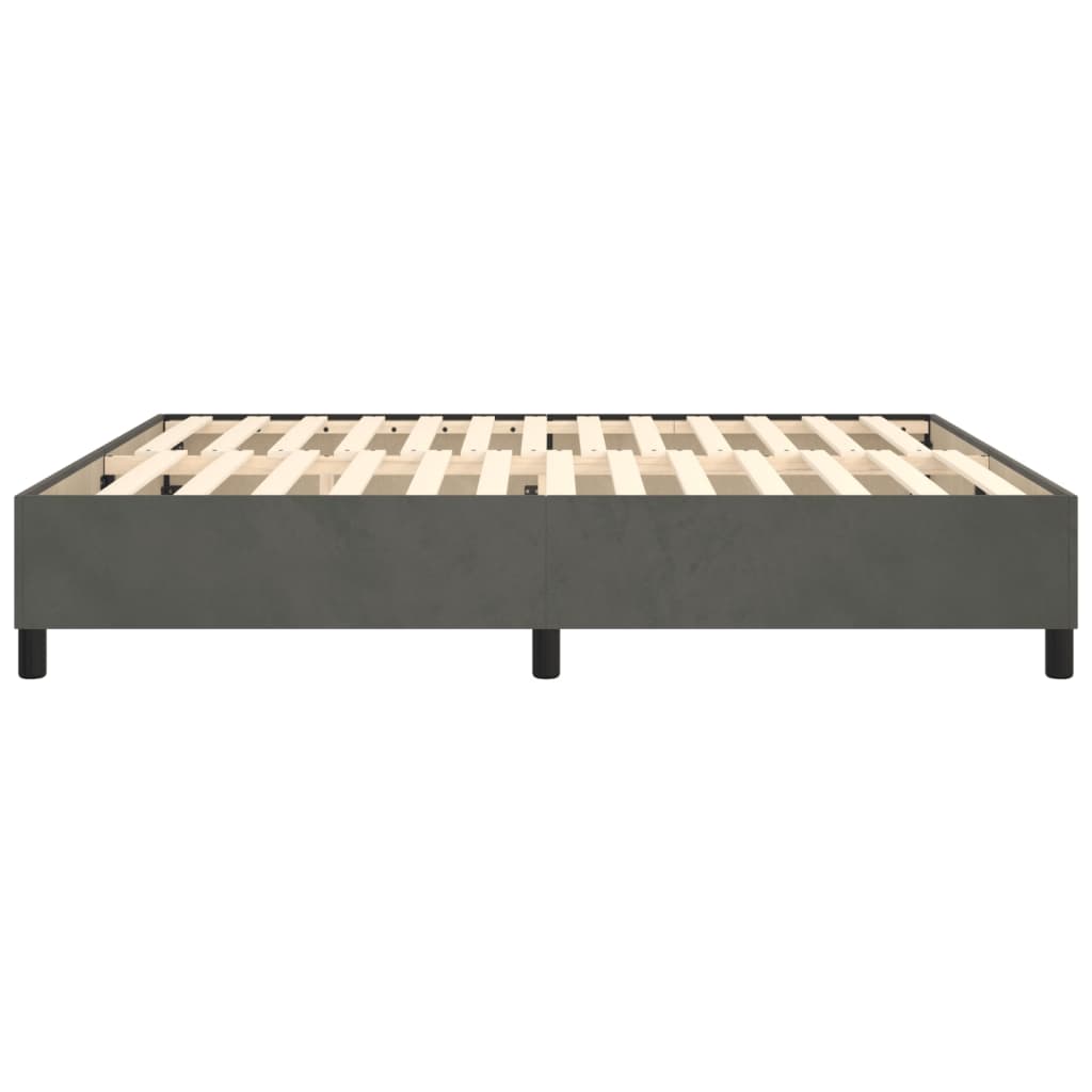Boxspringbettgestell Dunkelgrau 180x200 cm Samt