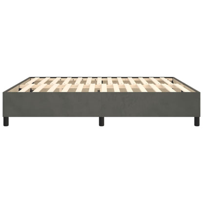 Boxspringbettgestell Dunkelgrau 180x200 cm Samt
