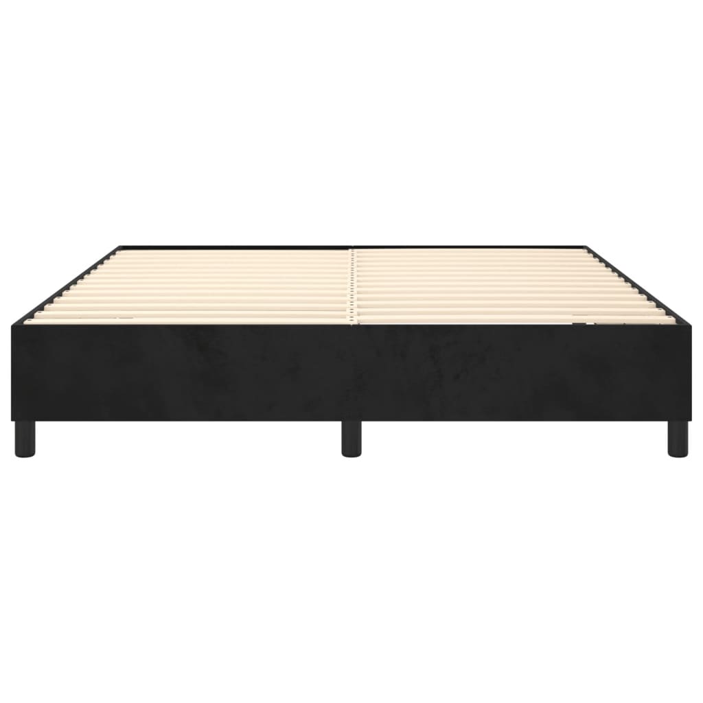 Boxspringbettgestell Schwarz 180x200 cm Samt