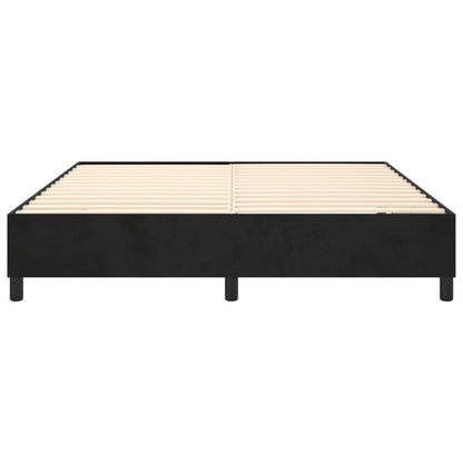 Boxspringbettgestell Schwarz 180x200 cm Samt