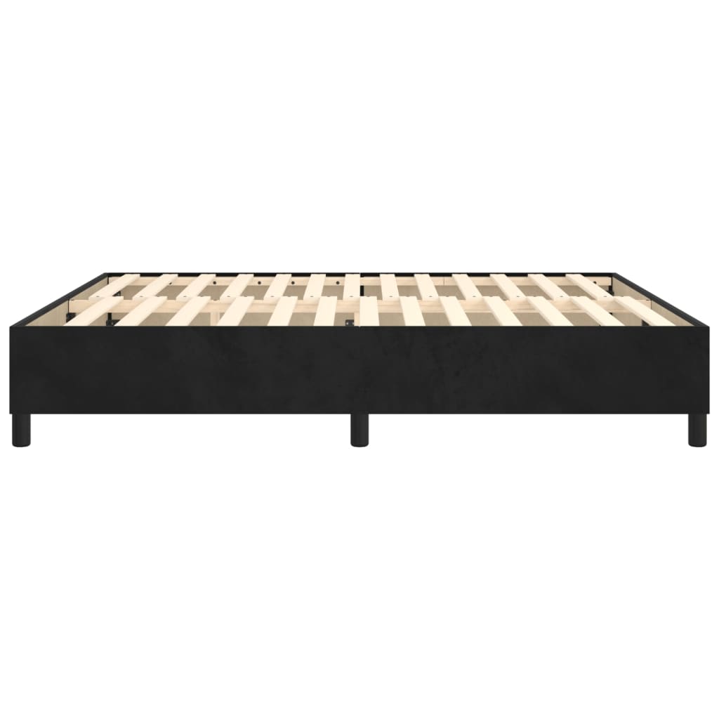 Boxspringbettgestell Schwarz 180x200 cm Samt