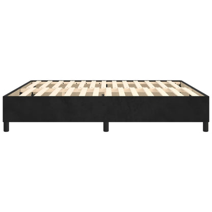 Boxspringbettgestell Schwarz 180x200 cm Samt