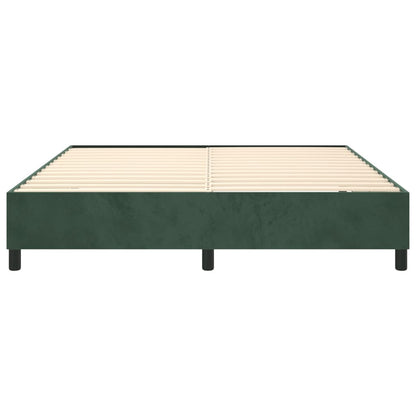 Boxspringbettgestell Dunkelgrün 180x200 cm Samt
