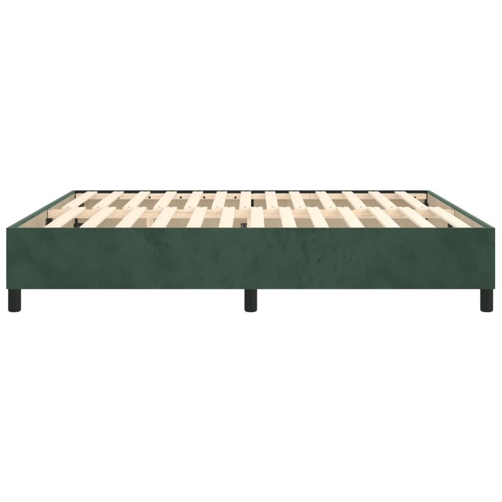 Boxspringbettgestell Dunkelgrün 180x200 cm Samt