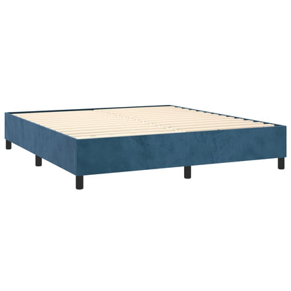 Boxspringbettgestell Dunkelblau 180x200 cm Samt