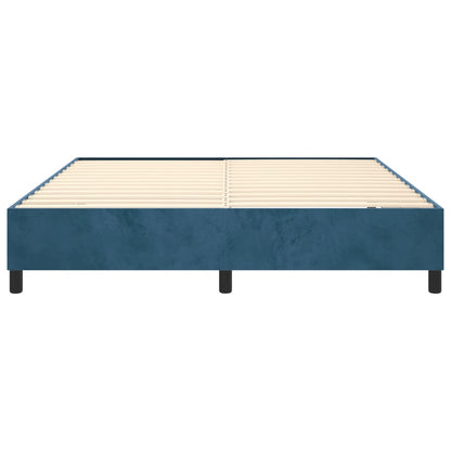 Boxspringbettgestell Dunkelblau 180x200 cm Samt