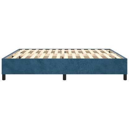 Boxspringbettgestell Dunkelblau 180x200 cm Samt