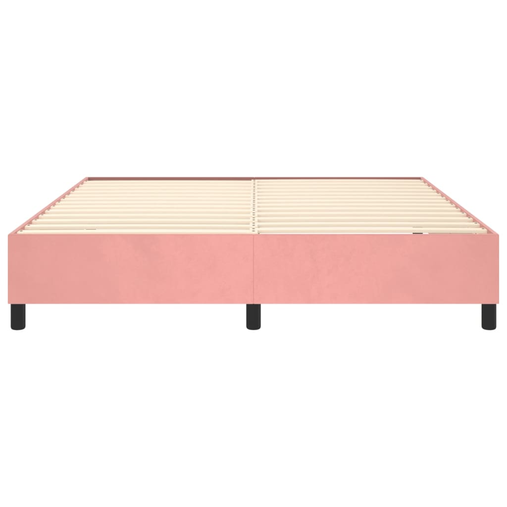 Boxspringbettgestell Rosa 180x200 cm Samt