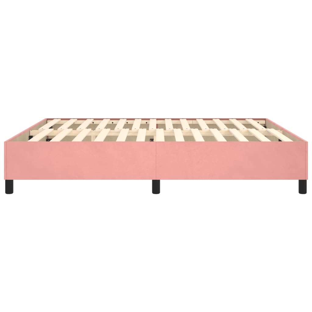 Boxspringbettgestell Rosa 180x200 cm Samt