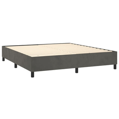 Boxspringbettgestell Dunkelgrau 200x200 cm Samt
