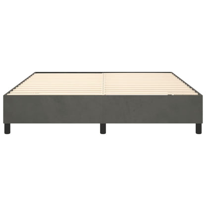 Boxspringbettgestell Dunkelgrau 200x200 cm Samt