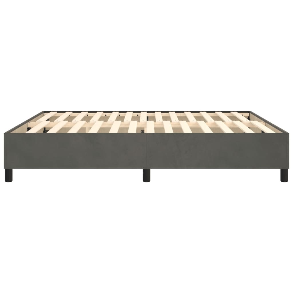 Boxspringbettgestell Dunkelgrau 200x200 cm Samt
