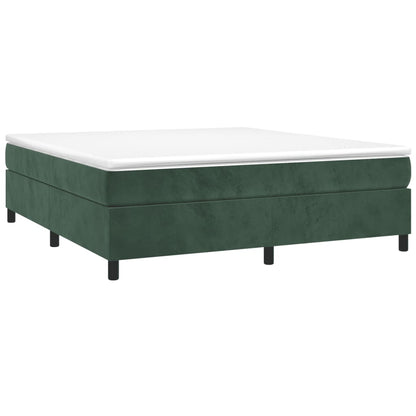 Boxspringbettgestell Dunkelgrün 200x200 cm Samt
