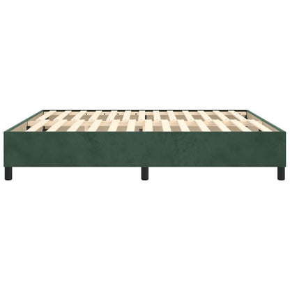 Boxspringbettgestell Dunkelgrün 200x200 cm Samt