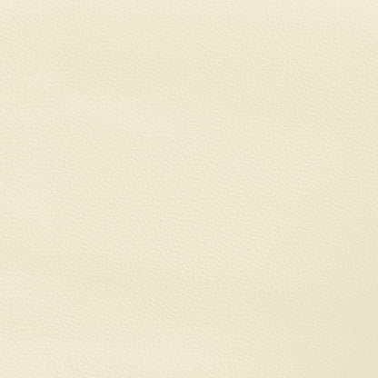 Bettgestell mit Kopfteil Creme 120x200 cm Kunstleder