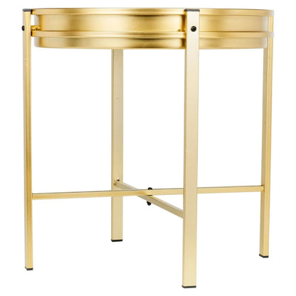 Beistelltisch mit Uhr Golden