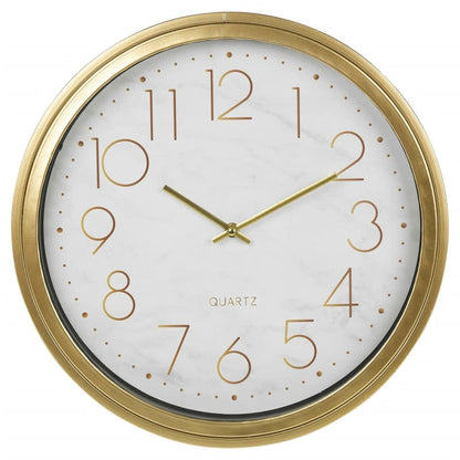Beistelltisch mit Uhr Golden