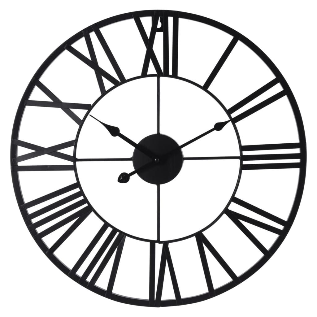 Wanduhr Römische Ziffern Schwarz