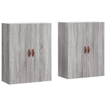 Wandschränke 2 Stk. Grau Sonoma 69,5x34x90 cm