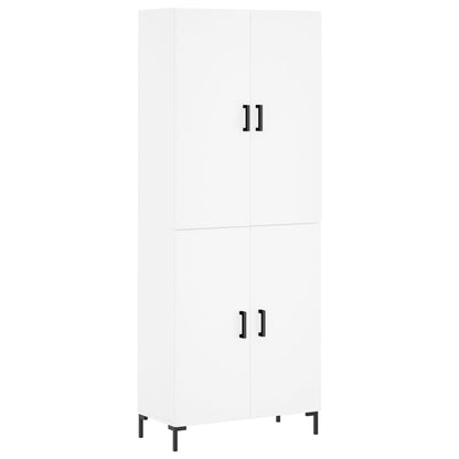 Highboard Weiß 69,5x34x180 cm Holzwerkstoff