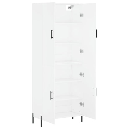 Highboard Weiß 69,5x34x180 cm Holzwerkstoff