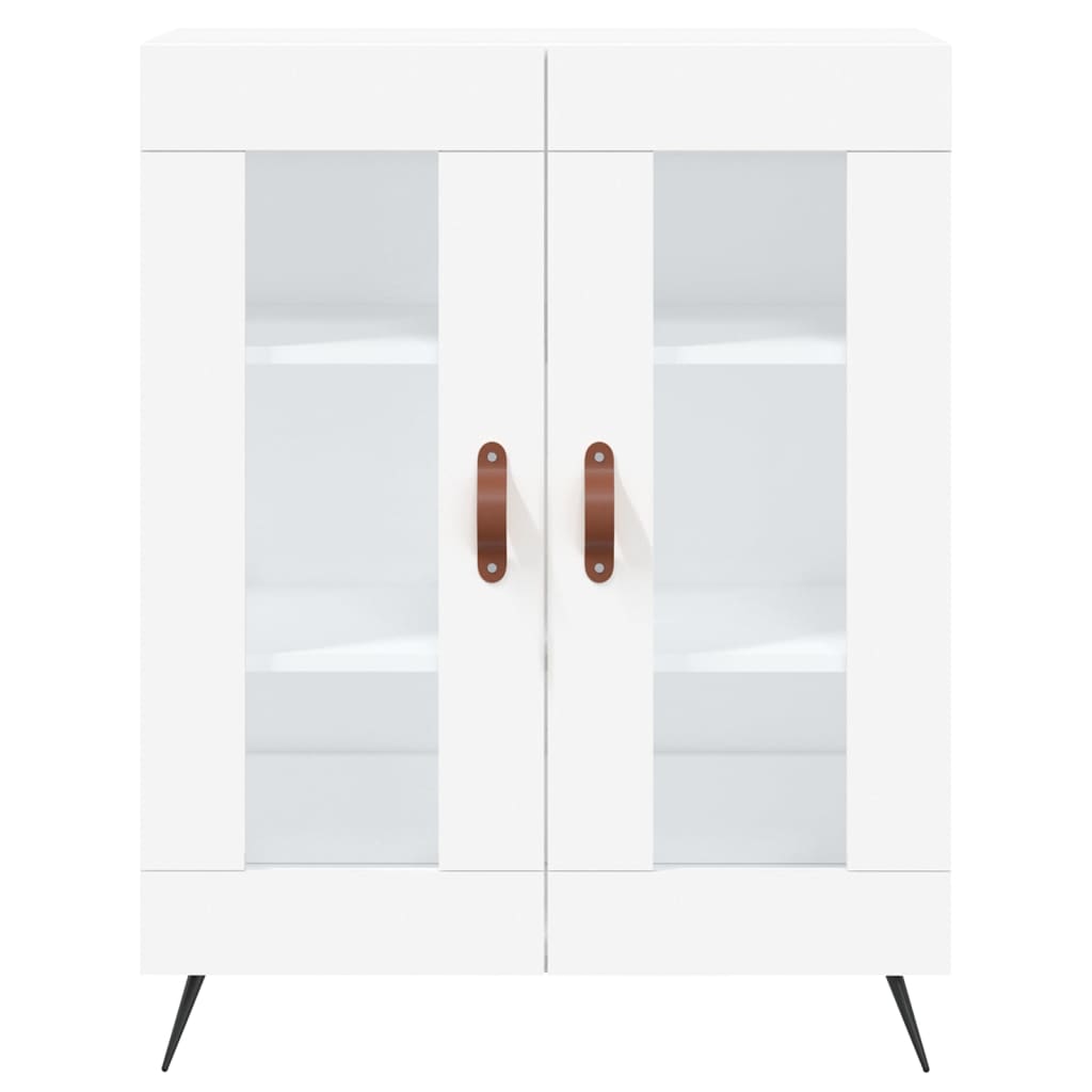 Highboard Weiß 69,5x34x180 cm Holzwerkstoff