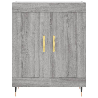 Highboard Grau Sonoma 69,5x34x180 cm Holzwerkstoff