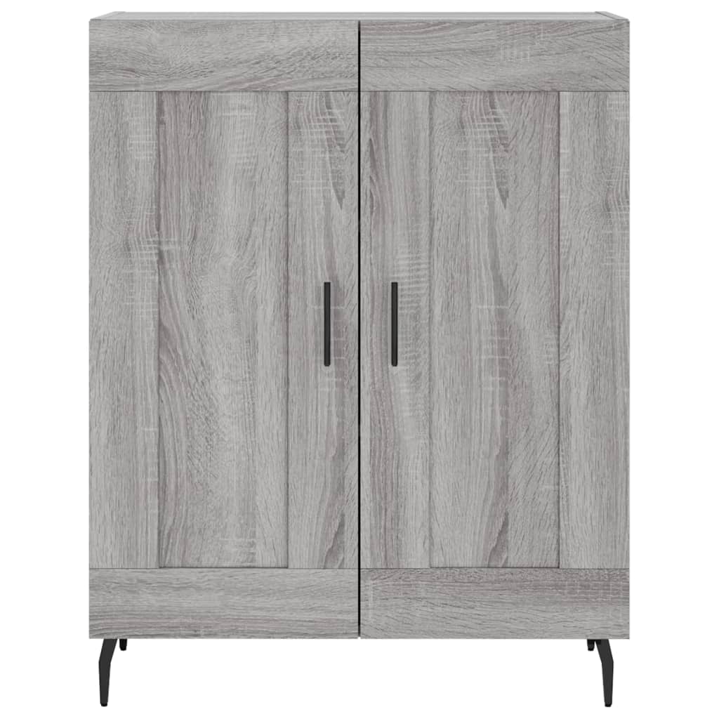 Highboard Grau Sonoma 69,5x34x180 cm Holzwerkstoff