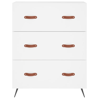 Highboard Weiß 69,5x34x180 cm Holzwerkstoff