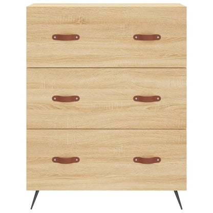 Highboard Sonoma-Eiche 69,5x34x180 cm Holzwerkstoff