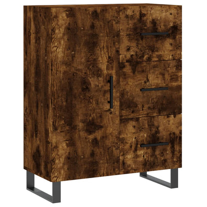 Highboard Räuchereiche 69,5x34x180 cm Holzwerkstoff
