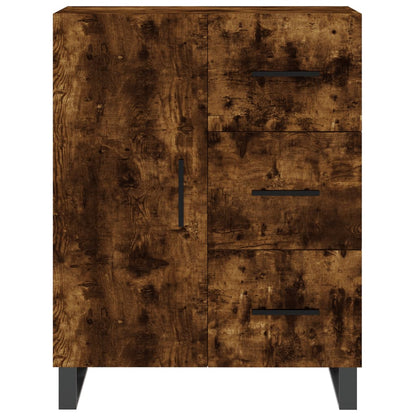 Highboard Räuchereiche 69,5x34x180 cm Holzwerkstoff