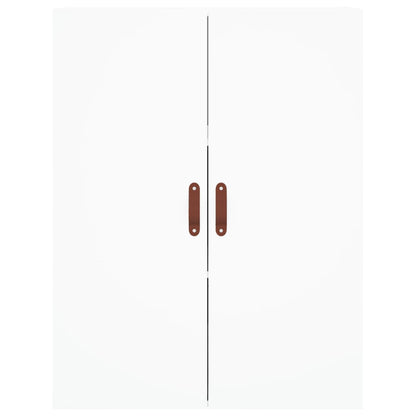 Highboard Weiß 69,5x34x180 cm Holzwerkstoff