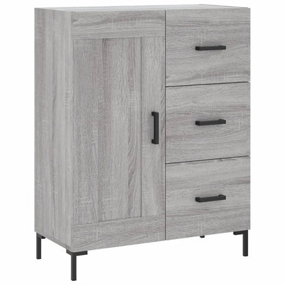 Highboard Grau Sonoma 69,5x34x180 cm Holzwerkstoff