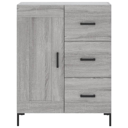Highboard Grau Sonoma 69,5x34x180 cm Holzwerkstoff