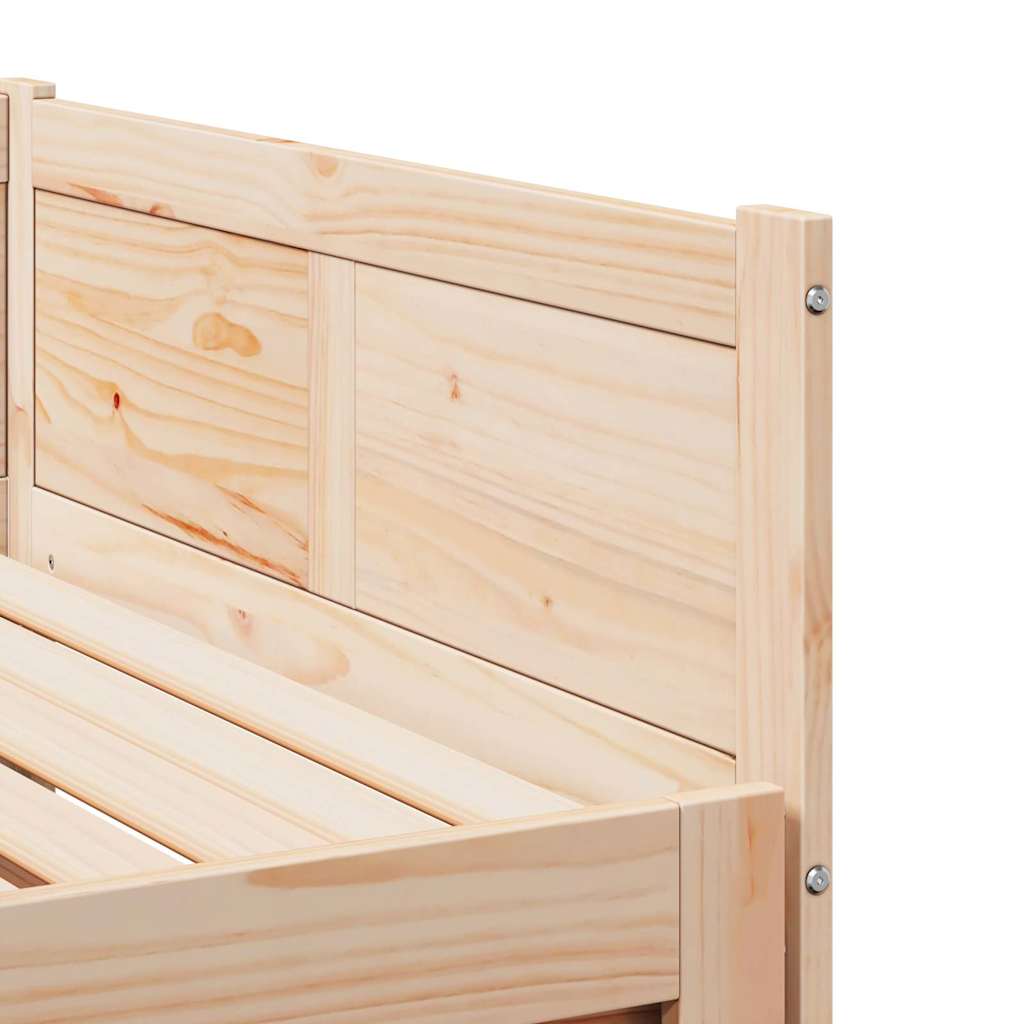 Ausziehbares Tagesbett Braun 203,5 x 184 x 56,5 cm