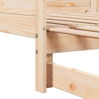 Ausziehbares Tagesbett Braun 203,5 x 184 x 56,5 cm