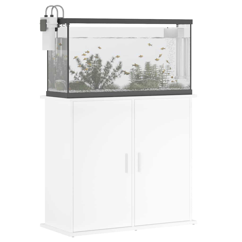 Aquariumständer Weiß 81x36x73 cm Holzwerkstoff