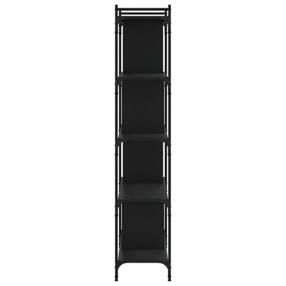 Bücherregal 5 Böden Schwarz 76x32x158 cm Holzwerkstoff