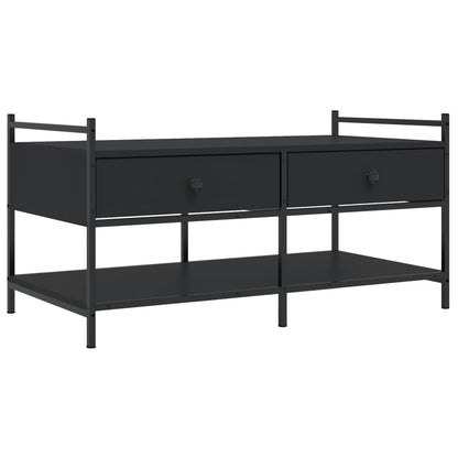 Couchtisch Schwarz 99x50x50 cm Holzwerkstoff