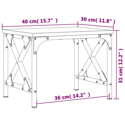 Druckerständer Braun Eichen-Optik 40x30x31 cm Holzwerkstoff
