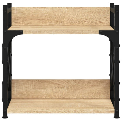 Druckerständer 2 Ablagen Sonoma-Eiche 40x20x40 cm Holzwerkstoff