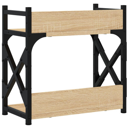 Druckerständer 2 Ablagen Sonoma-Eiche 40x20x40 cm Holzwerkstoff