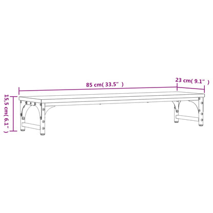 Monitorständer Schwarz 85x23x15,5 cm Holzwerkstoff