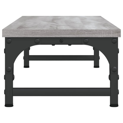 Monitorständer Grau Sonoma 85x23x15,5 cm Holzwerkstoff